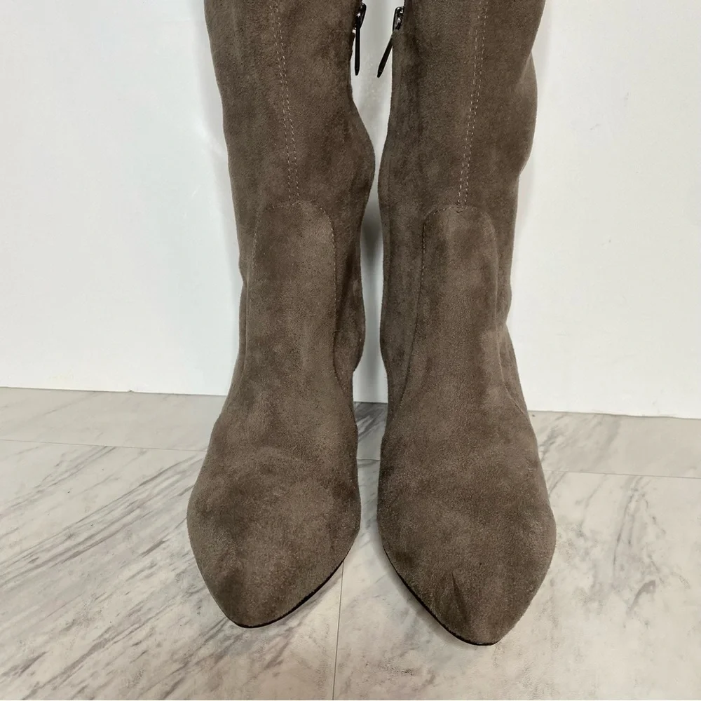 Sam Edelman Kristie Steel Grey Over the Knee Boot 6.5